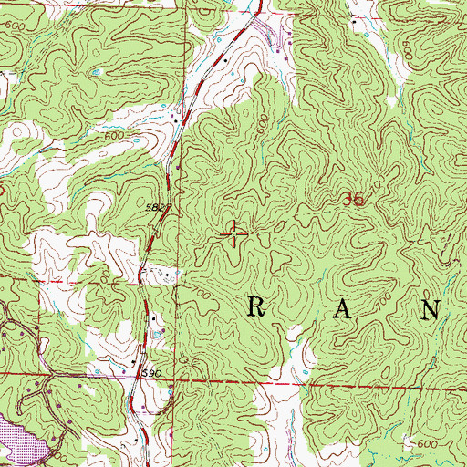 Topographic Map of KBSI-TV (Cape Girardeau), MO