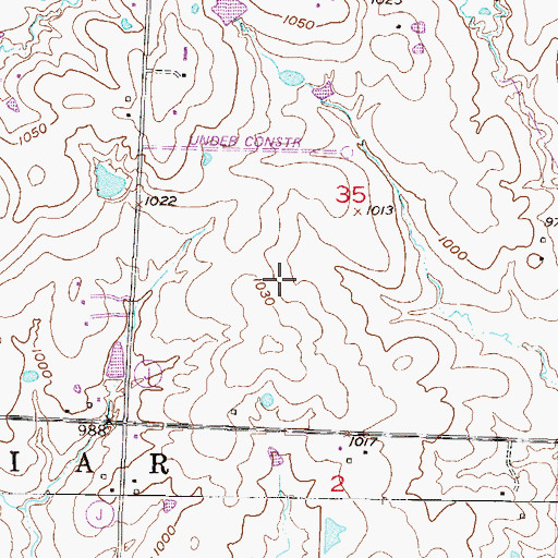 Topographic Map of KZKC-TV (Kansas City), MO