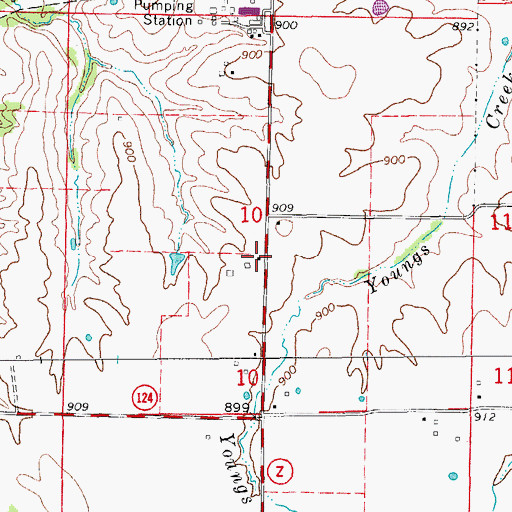 Topographic Map of Dunbar School (historical), MO