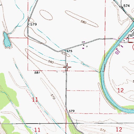 Topographic Map of Star School (historical), MO