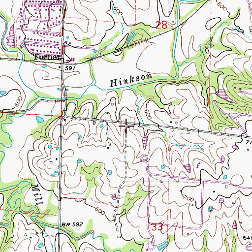 Topographic Map of Vawter School (historical), MO