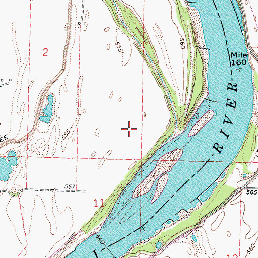 Topographic Map of Burlington (historical), MO