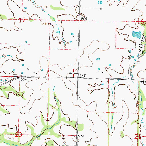 Topographic Map of Owen School (historical), MO