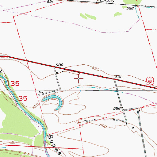 Topographic Map of Gray School (historical), MO