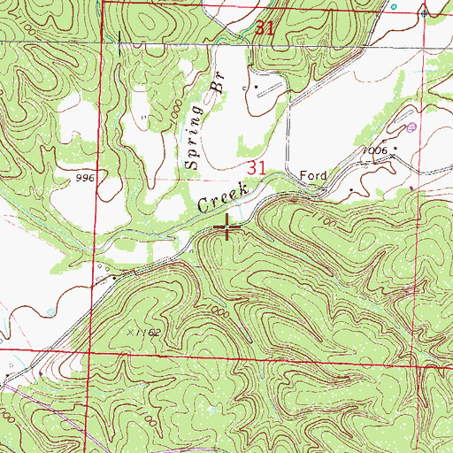 Topographic Map of Pactolus (historical), AR