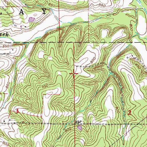 Topographic Map of Margaret Post Office (historical), MO