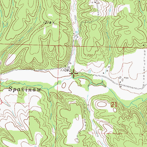 Topographic Map of Pattons Mill (historical), AR