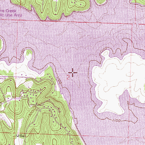 Topographic Map of Prairie Creek Church (historical), AR
