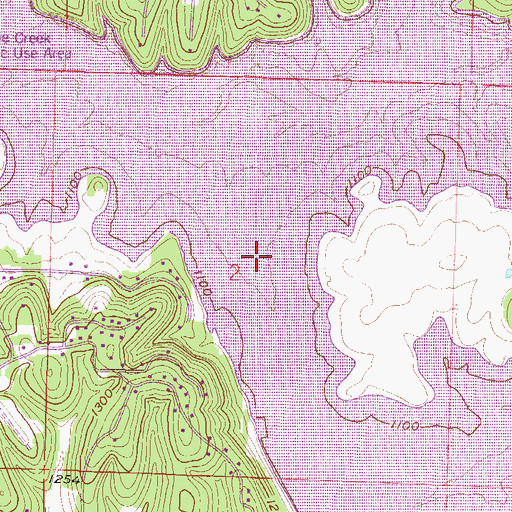 Topographic Map of Prairie Creek School (historical), AR