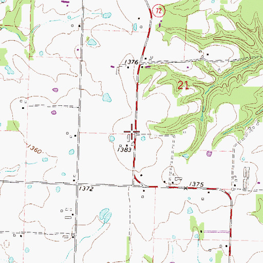 Topographic Map of Race (historical), AR