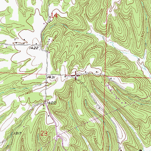 Topographic Map of Rascal Flat School (historical), AR