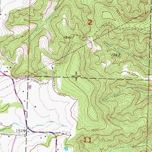Topographic Map of Rich Mountain, AR