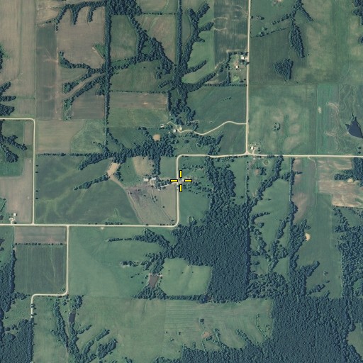 Aerial/Satellite Image of Snow Post Office, MO