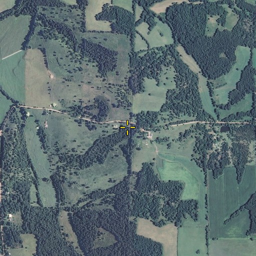 Aerial/Satellite Image of Duggan Post Office, MO