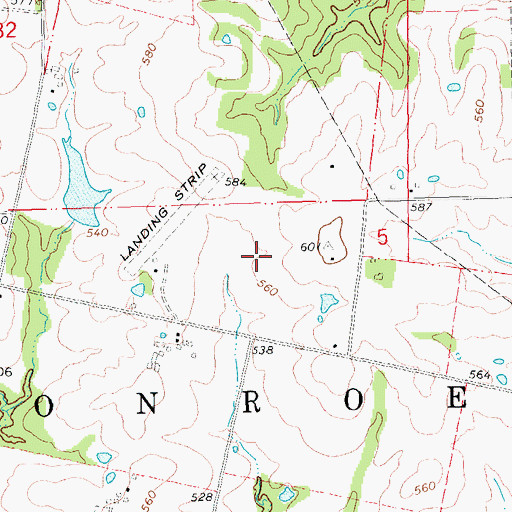 Topographic Map of Highview (historical), MO