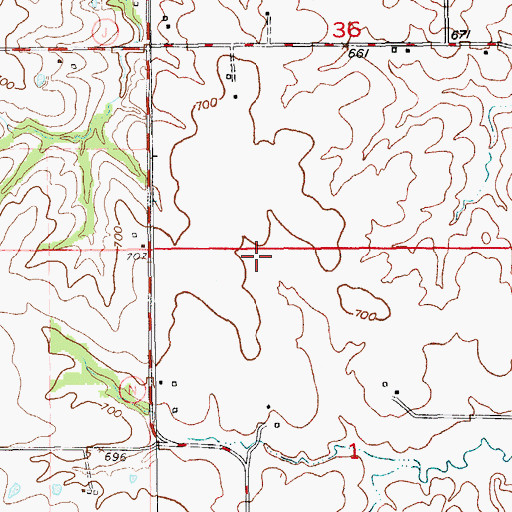 Topographic Map of Doctor J W Well Lake, MO