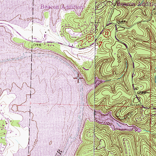 Topographic Map of Standing Rock (historical), AR