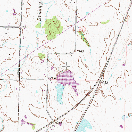Topographic Map of Lawson City Reservoir Dam, MO
