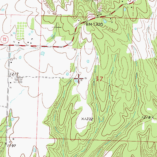 Topographic Map of Sycamore School (historical), AR
