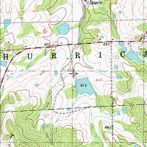 Topographic Map of Lost Lake Dam, MO