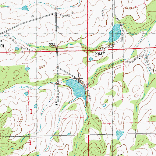 Topographic Map of Russel Taylor Dam, MO