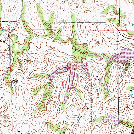 Topographic Map of Ray County Number A-27 Lake, MO