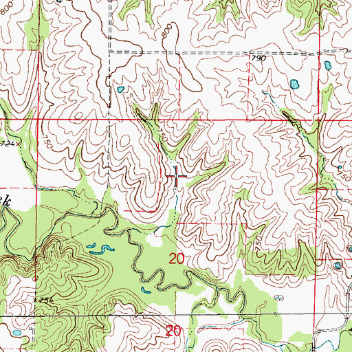 Topographic Map of Sever Lake North, MO