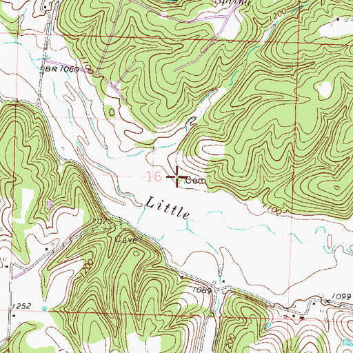 Topographic Map of Valley View Cemetery, AR