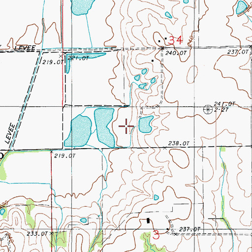 Topographic Map of Kilburn Dam, MO