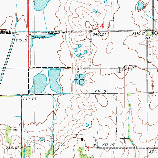 Topographic Map of Kilburn Pond, MO
