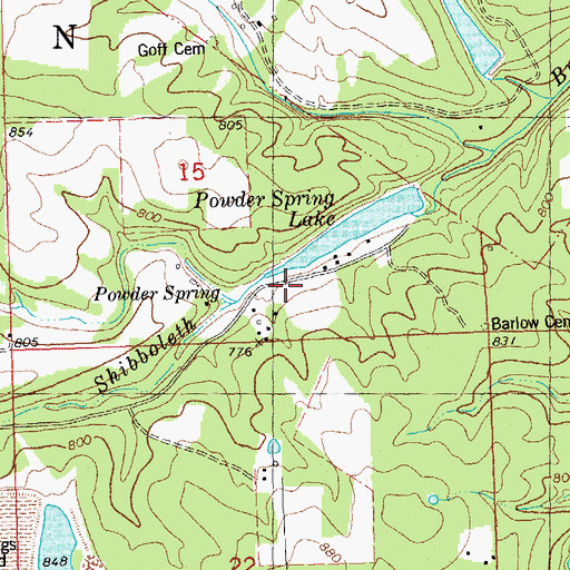 Topographic Map of Pool 25, IL