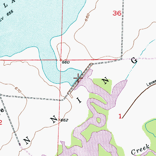 Topographic Map of South Pool, MO