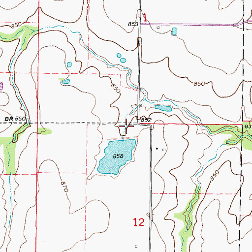 Topographic Map of Williams Dam East, MO
