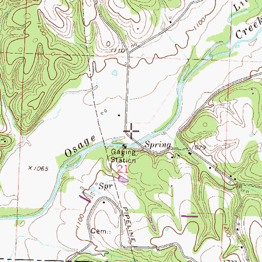 Topographic Map of Wager School (historical), AR