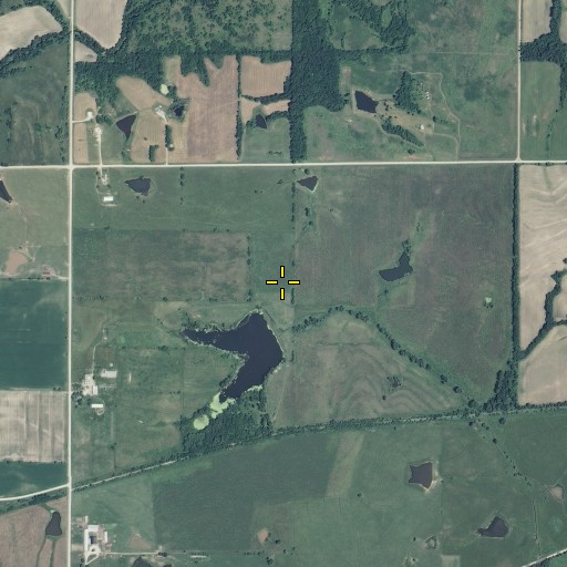 Aerial/Satellite Image of John Simpson Lake Dam, MO