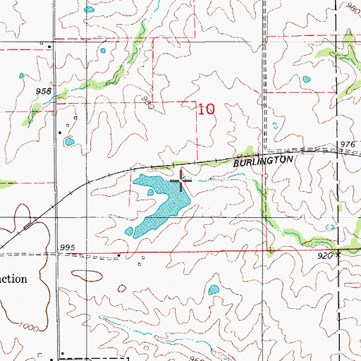 Topographic Map of Ursel Gingerich Dam, MO