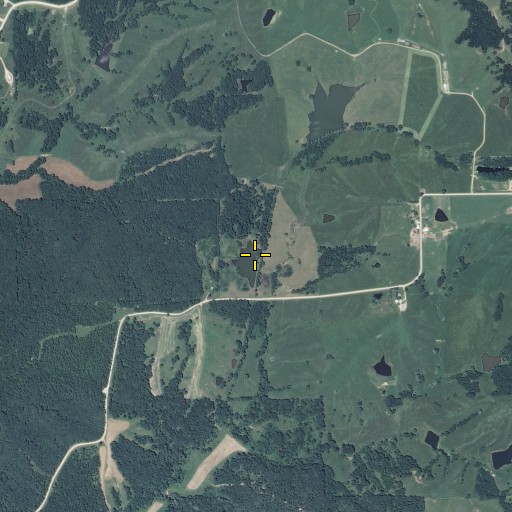 Aerial/Satellite Image of Booth Lake Dam, MO