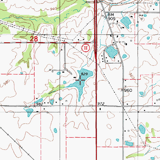 Topographic Map of Lake Vera, MO