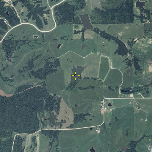 Aerial/Satellite Image of Dickson Lake Dam, MO