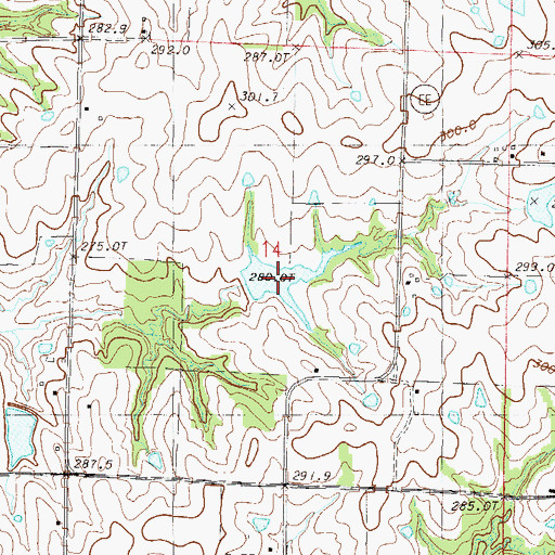 Topographic Map of DeKalb A-33 Lake, MO