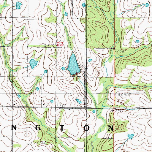 Topographic Map of Dolan Dam, MO