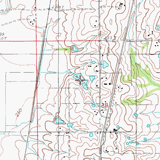 Topographic Map of Williams Pond, MO