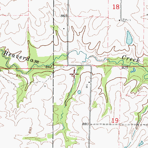 Topographic Map of Shellabarger Lake, MO