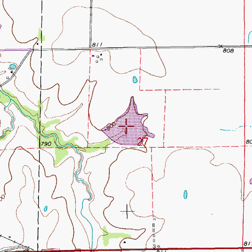 Topographic Map of Howard Fairchild Lake, MO