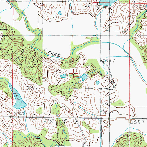 Topographic Map of G Pitts E-10 Dam, MO