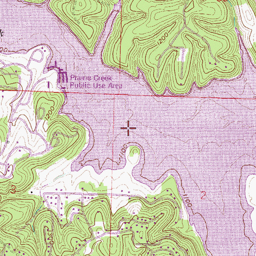 Topographic Map of Williams Cemetery (historical), AR