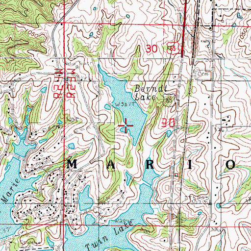 Topographic Map of Berndt Lake Dam, MO