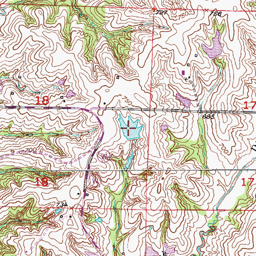 Topographic Map of Lake Irene, MO