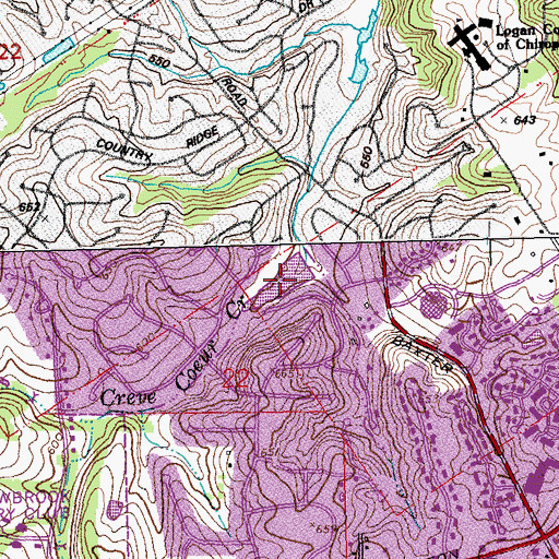 Topographic Map of Number 126 Reservoir, MO
