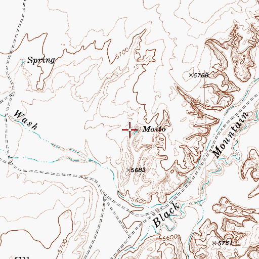 Topographic Map of Maito, AZ